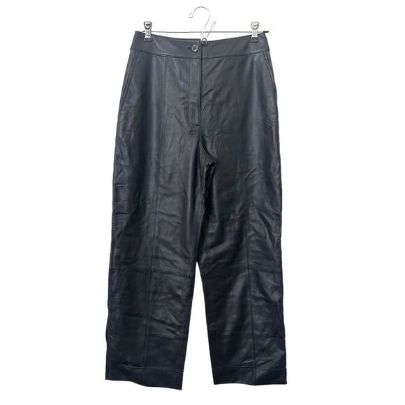 JASON WU‎ Leather Straight Leg Pant NWOT Sz 4 - Picture 1 of 5